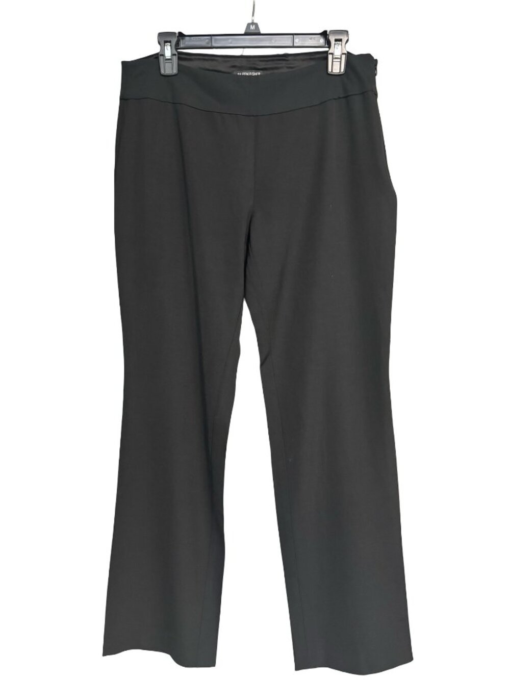 A05 Eileen Fisher Viscose/Wool Dress Pants Women’s 12 Black Side Zip
